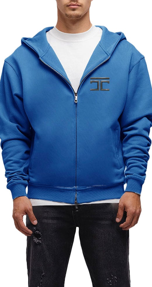 JORCUSTOM Atlas Zipped Hoodie Cobalt Blauw