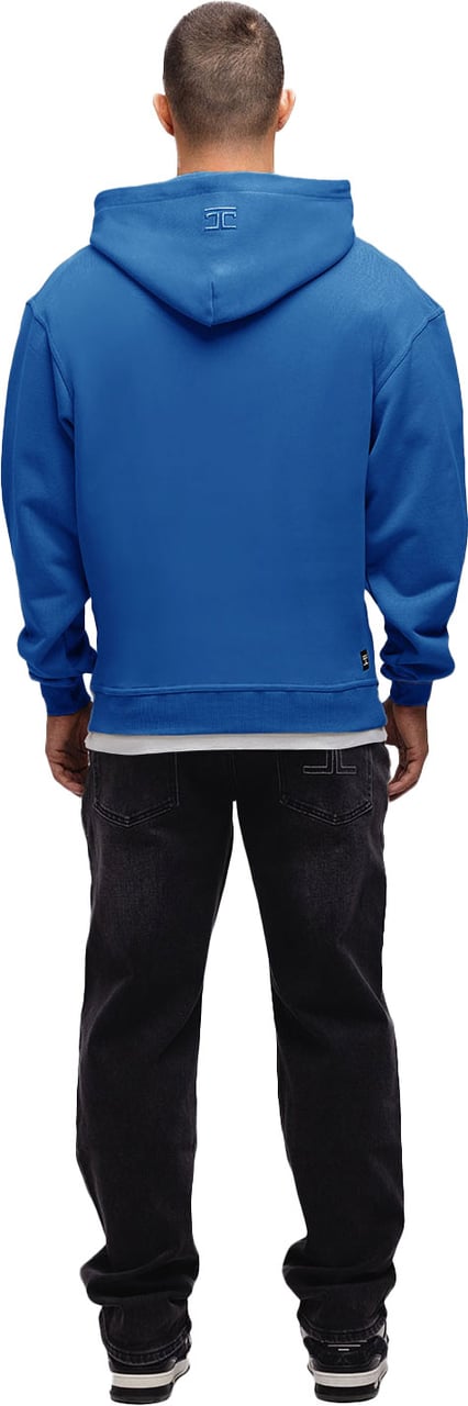 JORCUSTOM Signature Zipped Hoodie Cobalt Blauw