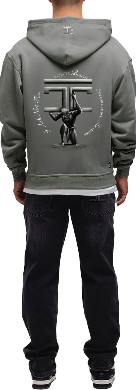 JORCUSTOM Atlas Zipped Hoodie AnthrGrey Grijs