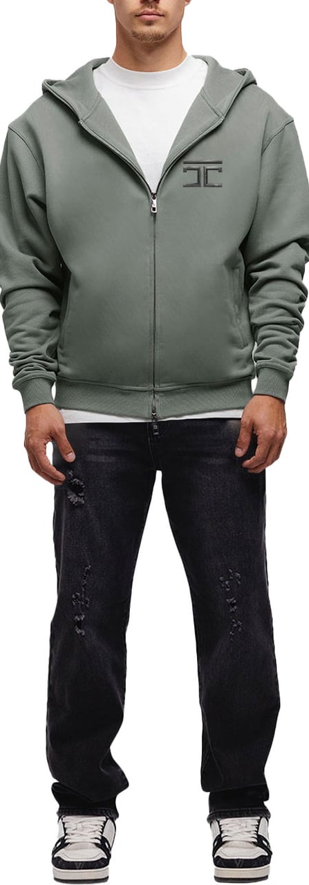 JORCUSTOM Atlas Zipped Hoodie AnthrGrey Grijs
