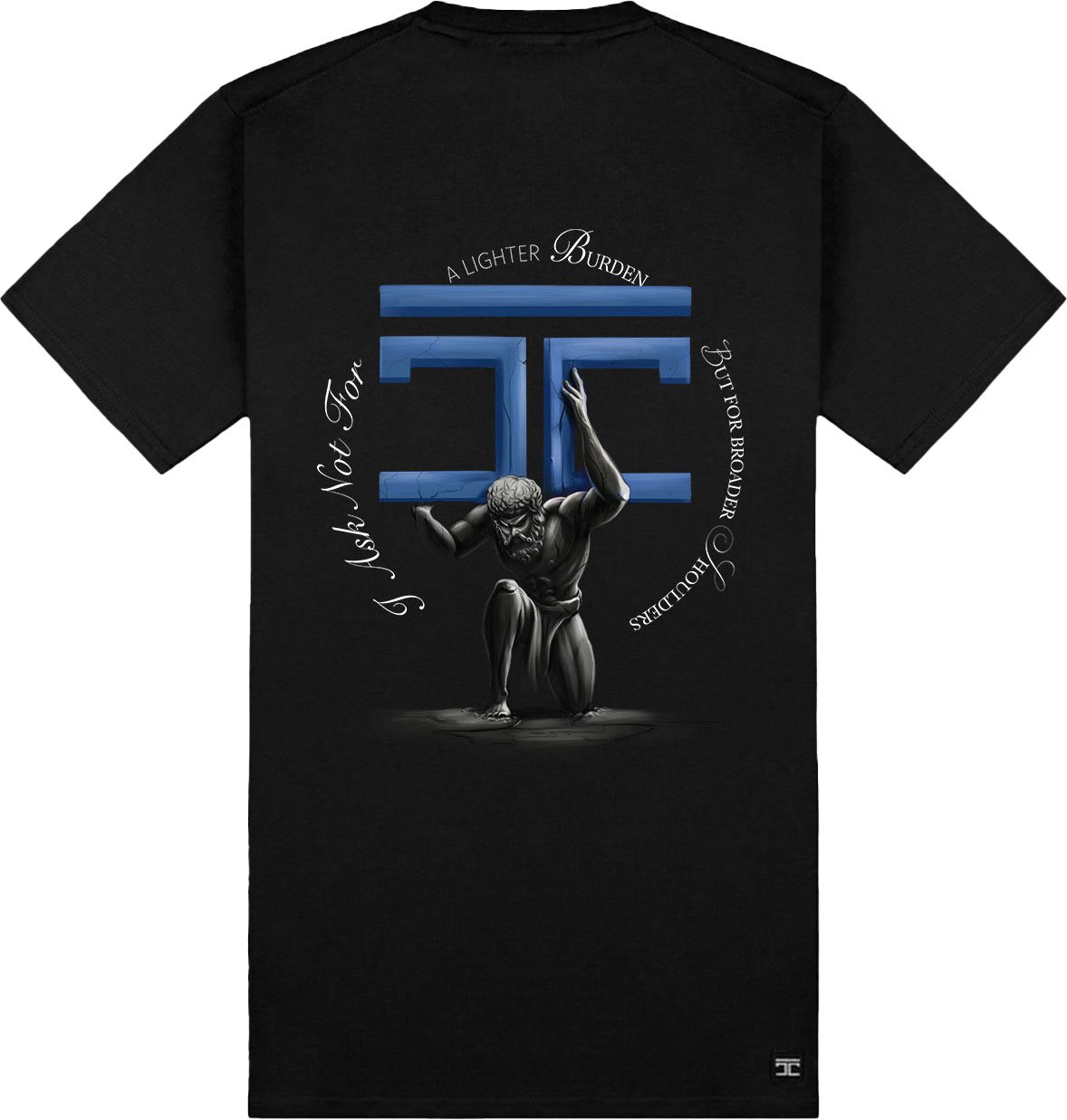 JORCUSTOM Atlas Slim Fit T-Shirt Black Zwart