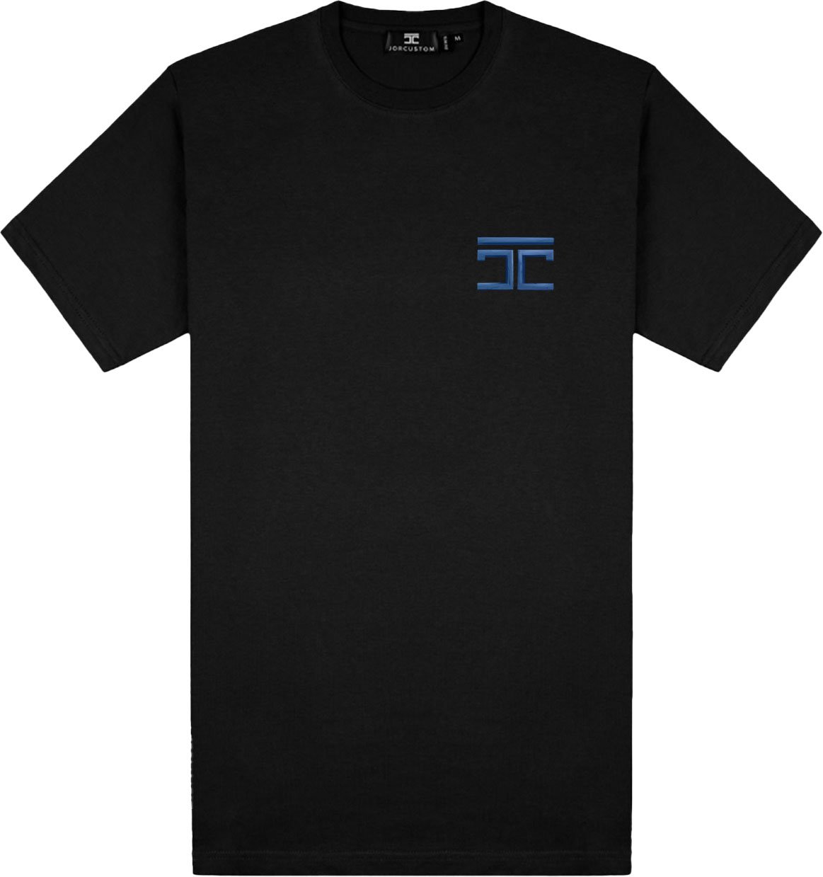 JORCUSTOM Atlas Slim Fit T-Shirt Black Zwart