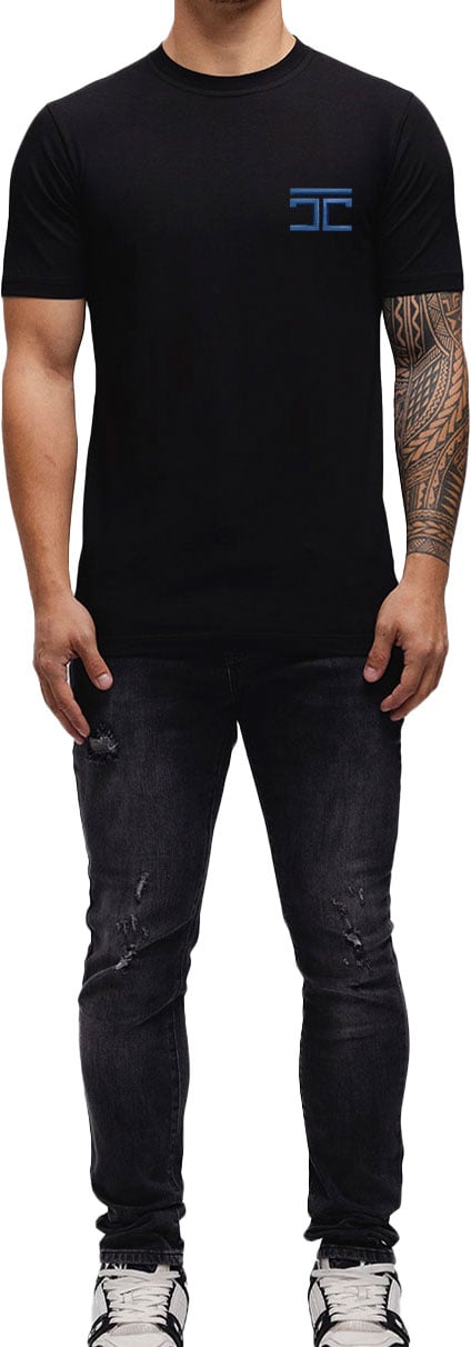 JORCUSTOM Atlas Slim Fit T-Shirt Black Zwart