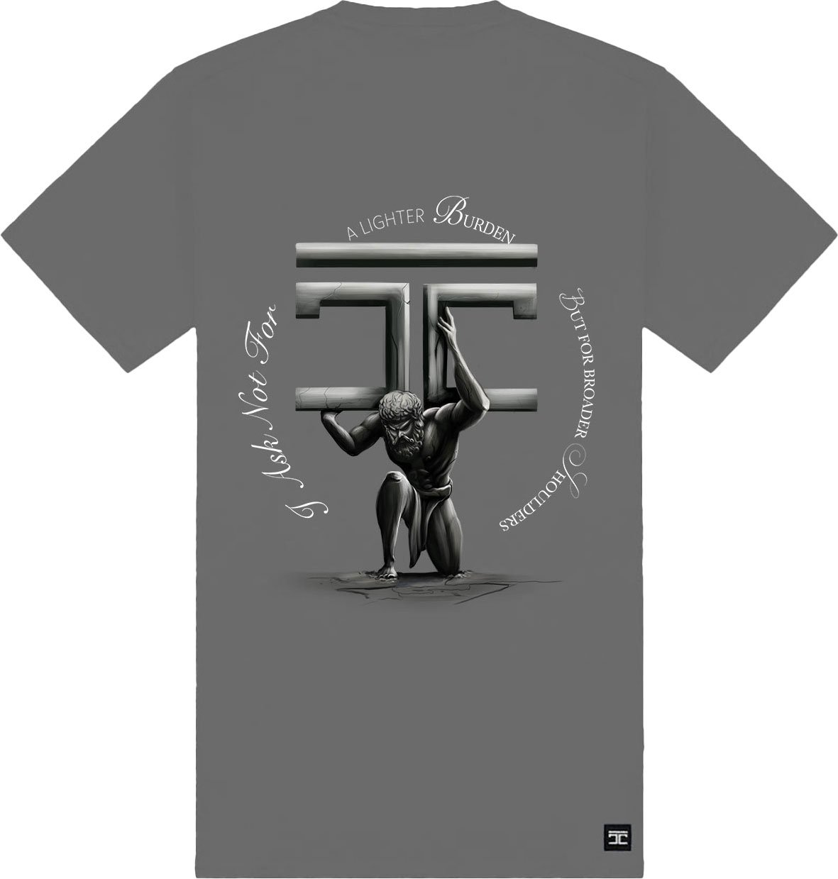 JORCUSTOM Atlas Slim Fit T-Shirt AnthGrey Grijs