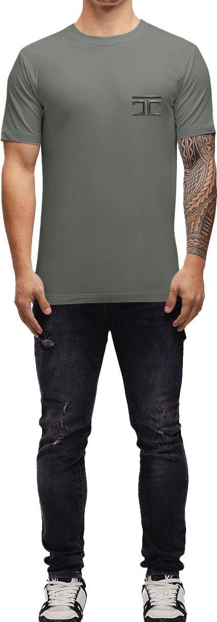 JORCUSTOM Atlas Slim Fit T-Shirt AnthGrey Grijs