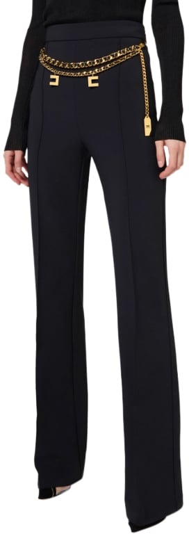 Elisabetta Franchi Trousers Black Zwart