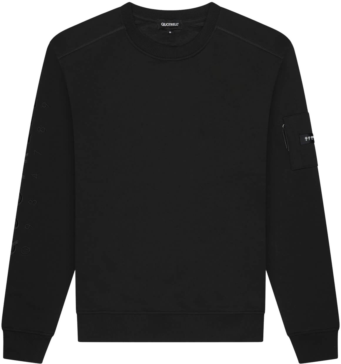 Quotrell Defender Crewneck | Black/black Zwart
