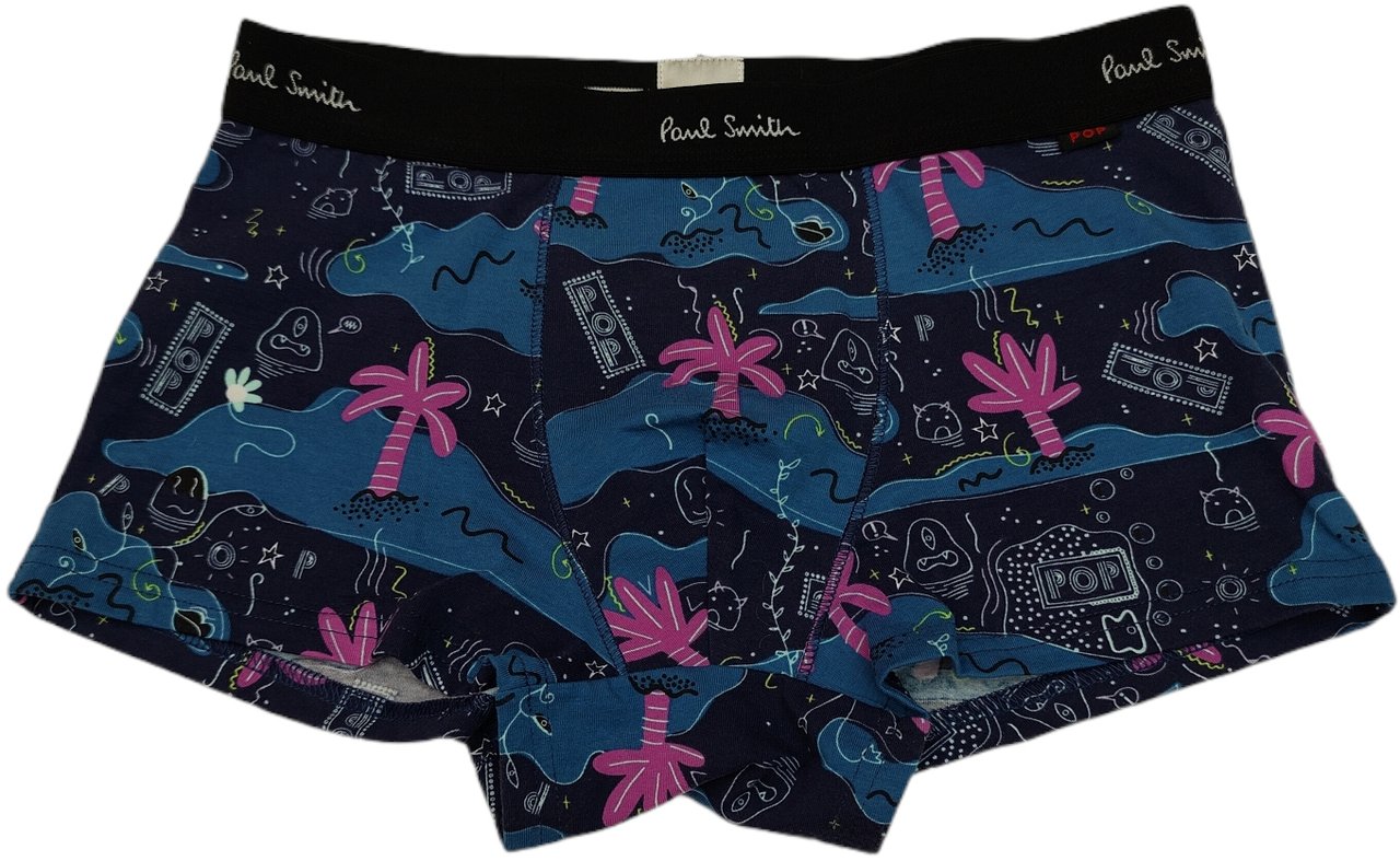 Paul Smith Boxer palmiers îles imprimés navy rose Paul Smith Homme Divers