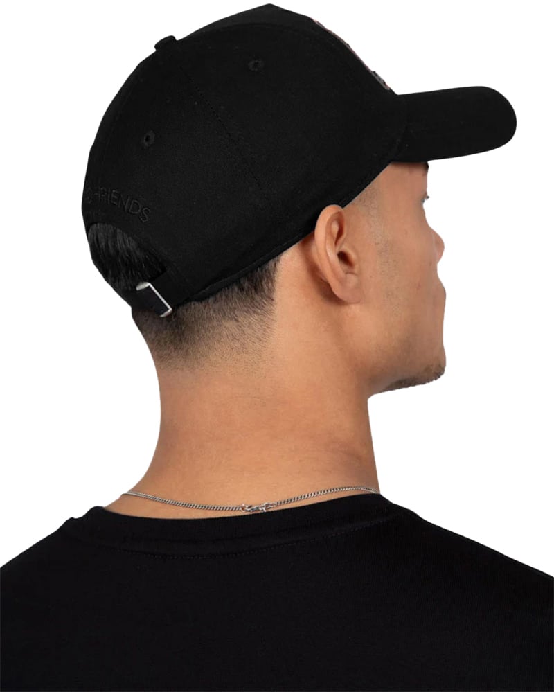 Wrong Friends BARCELONA CAP - BLACK/WHITE Zwart