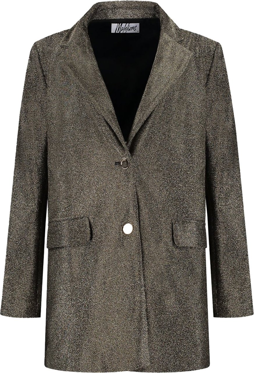Malelions Malelions Women Sparkling Oversized Blazer Goud