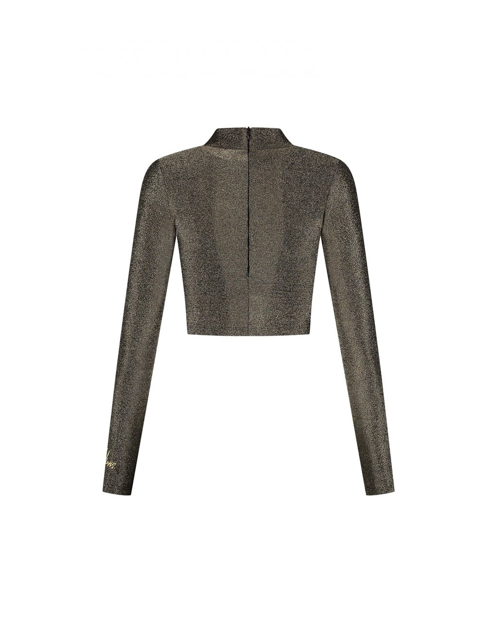 Malelions Malelions Women Sparkling Cut-Out Crop Top Goud