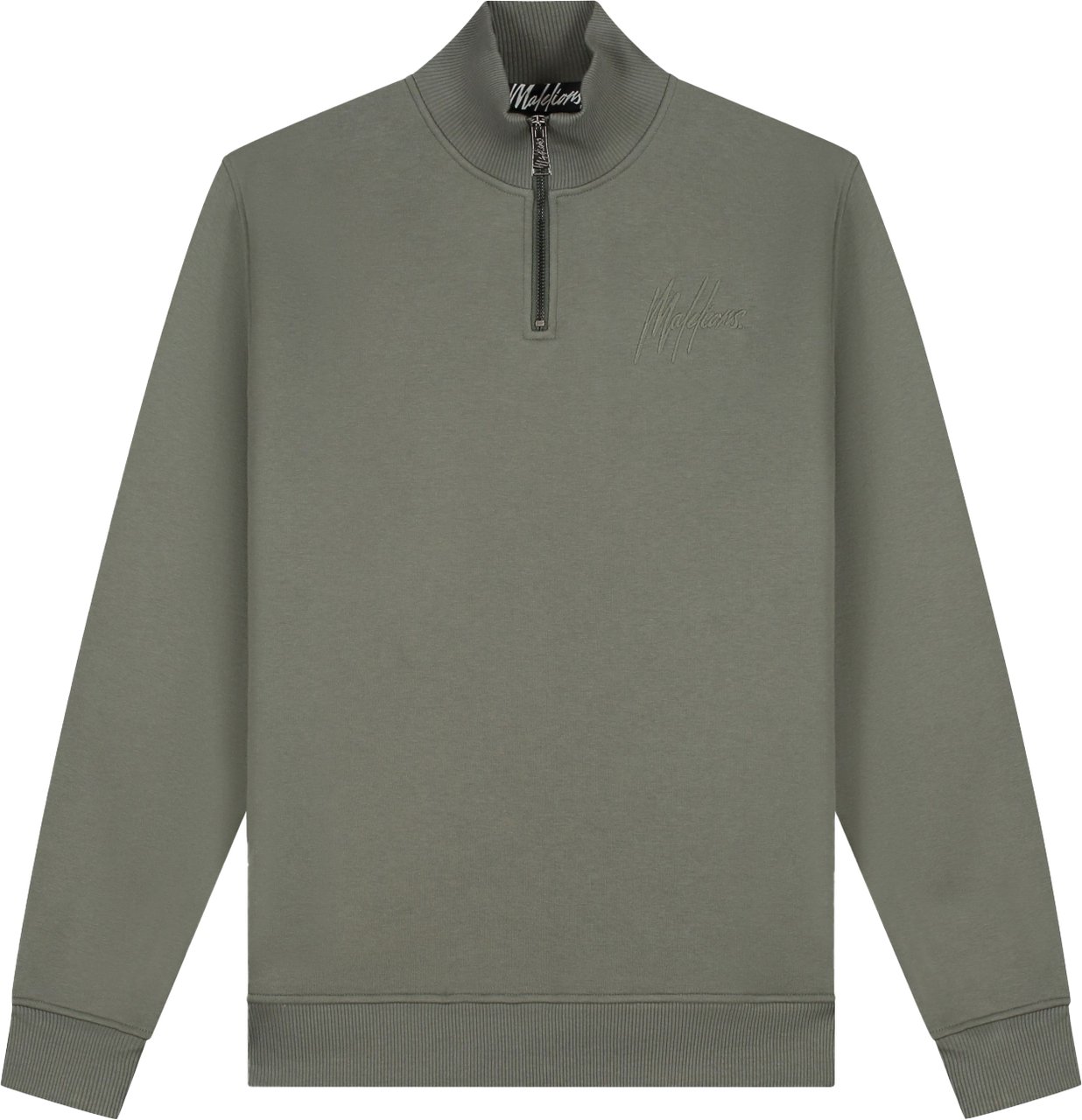 Malelions Malelions Men Turtle Half Zip Grijs