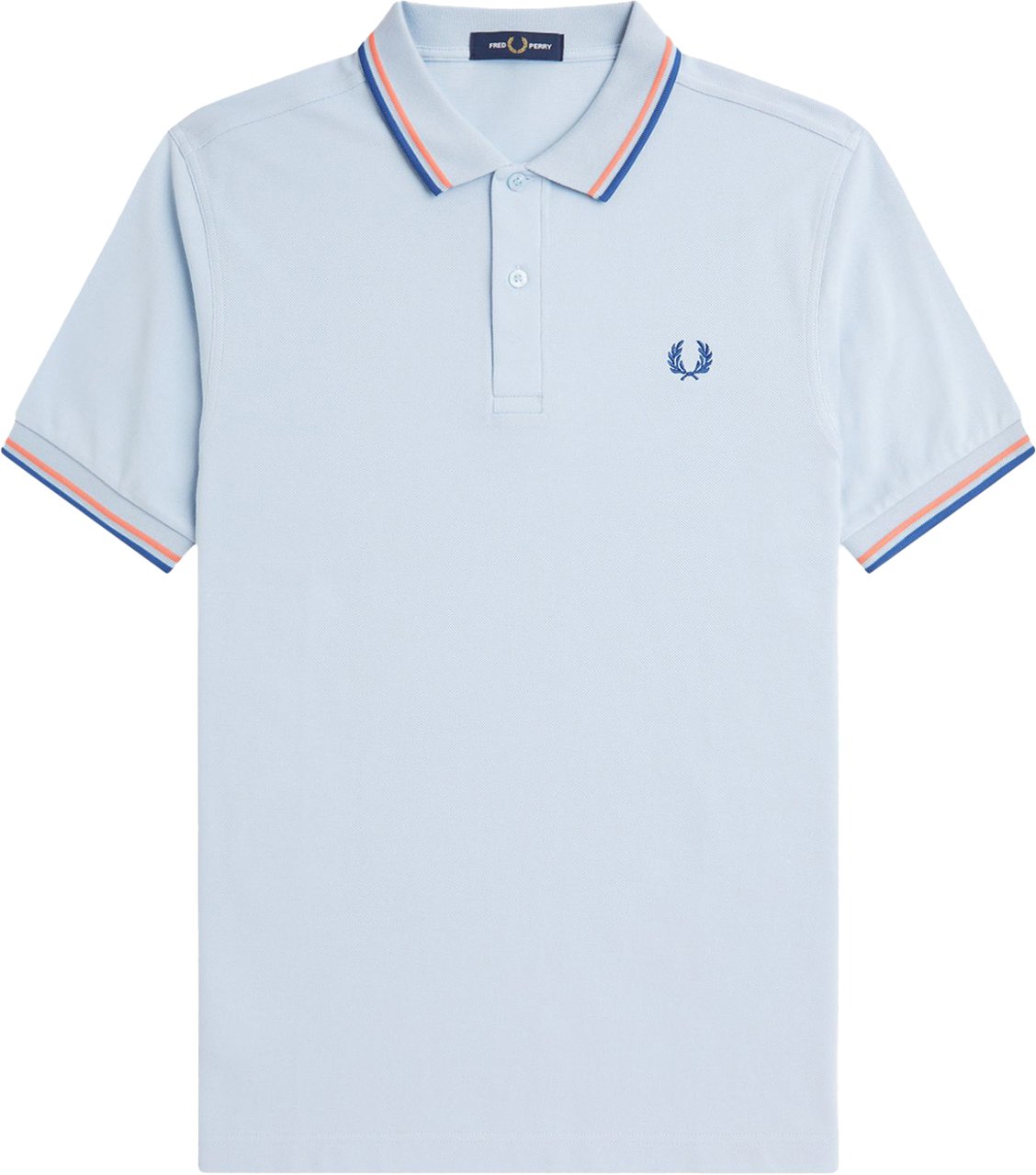 Fred Perry Fred Perry Twin Tipped Polo Shirt Blauw