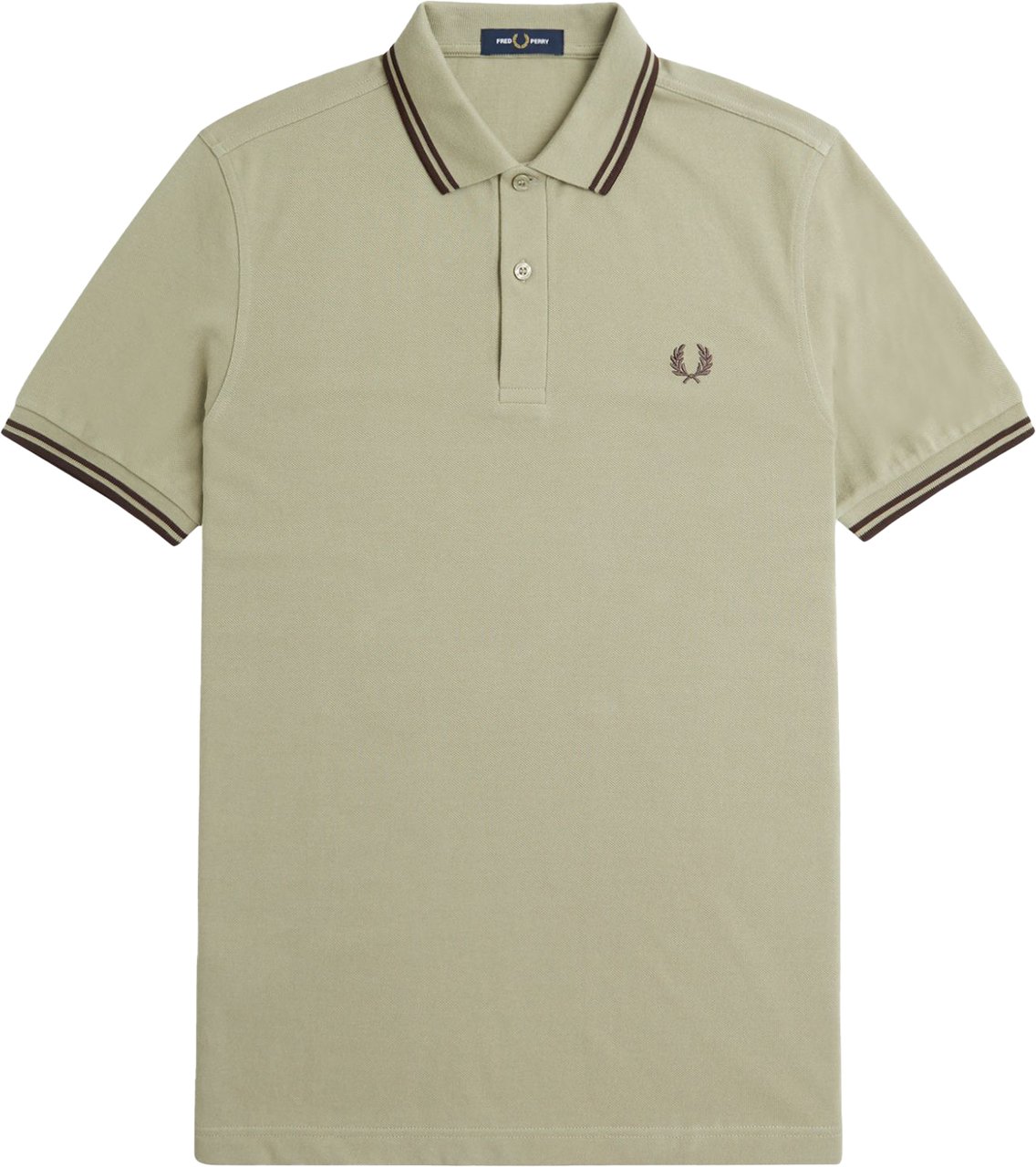 Fred Perry Fred Perry Twin Tipped Polo Shirt Grijs