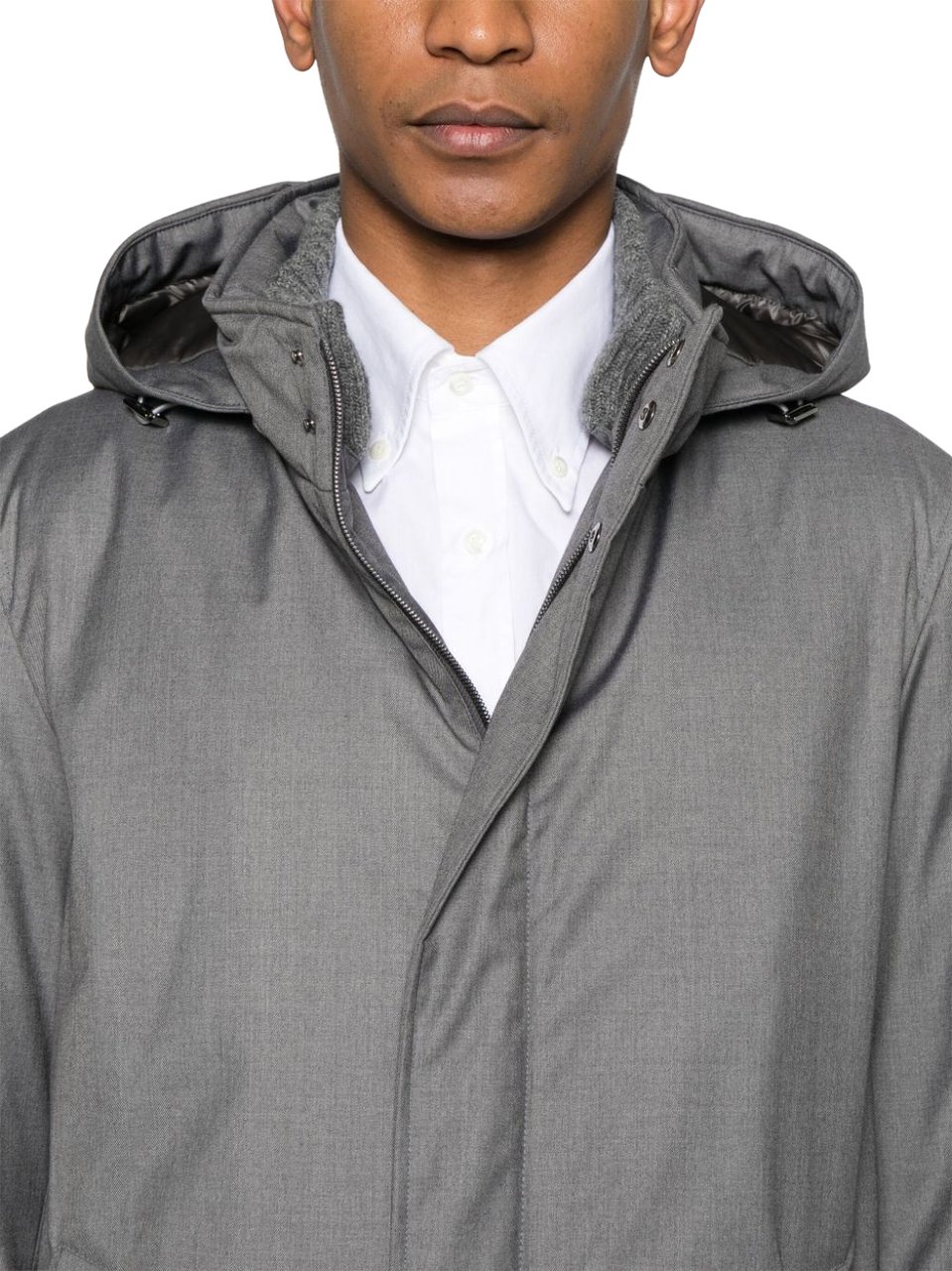 Herno Elegant Hooded Jacket Divers