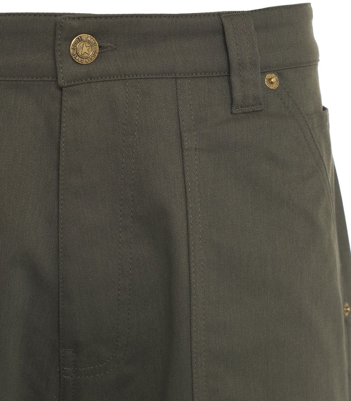 Golden Goose Wide leg cargo pants Groen