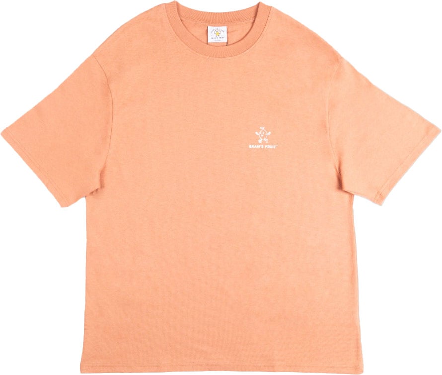 Bram's Fruit Lemon Outline T-shirt - Terra Cotta Rood
