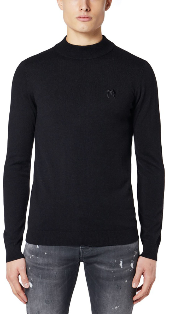 My Brand M Mock Neck Sweater | BLACK Zwart