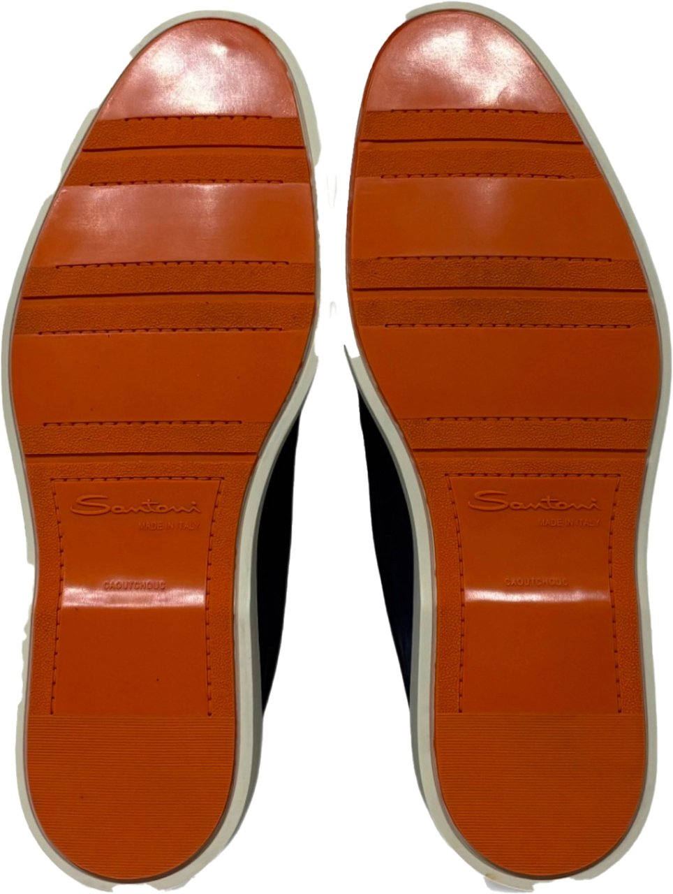 Santoni instapper hoog navy digits Blauw