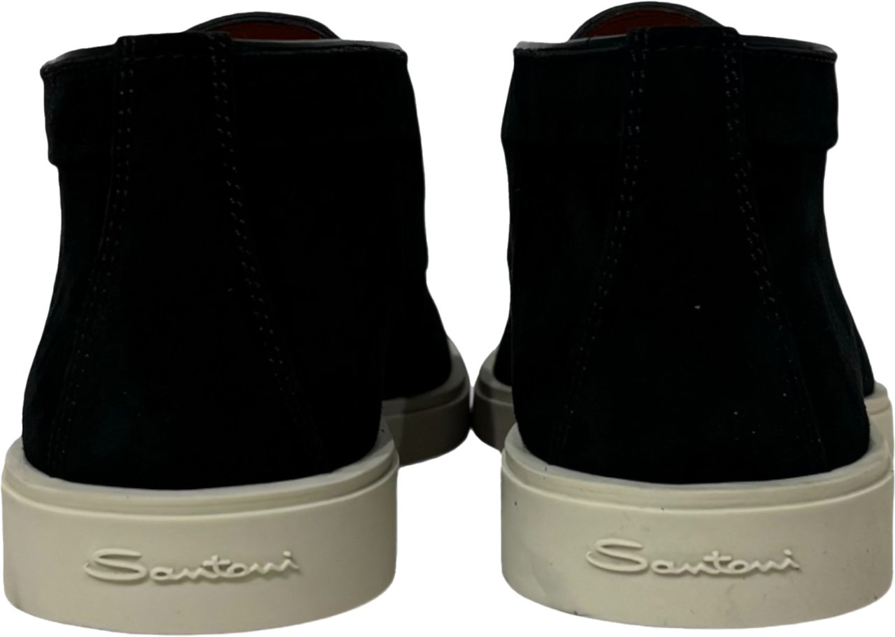 Santoni instapper hoog digits zwart Zwart