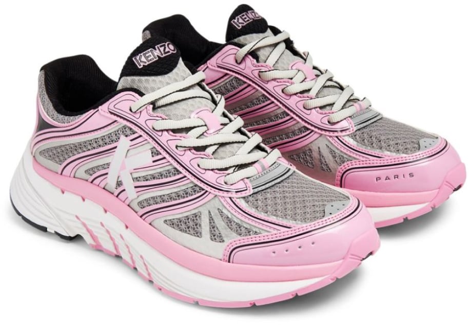 Kenzo Pace Tech Runner Logo Sneakers Roze