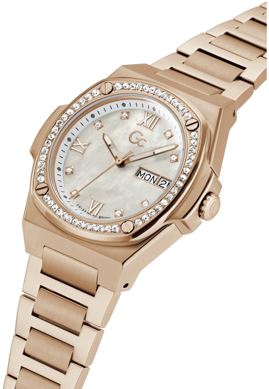 Guess Gc Coussin Shape Lady Y98002L1MF dameshorloge Wit