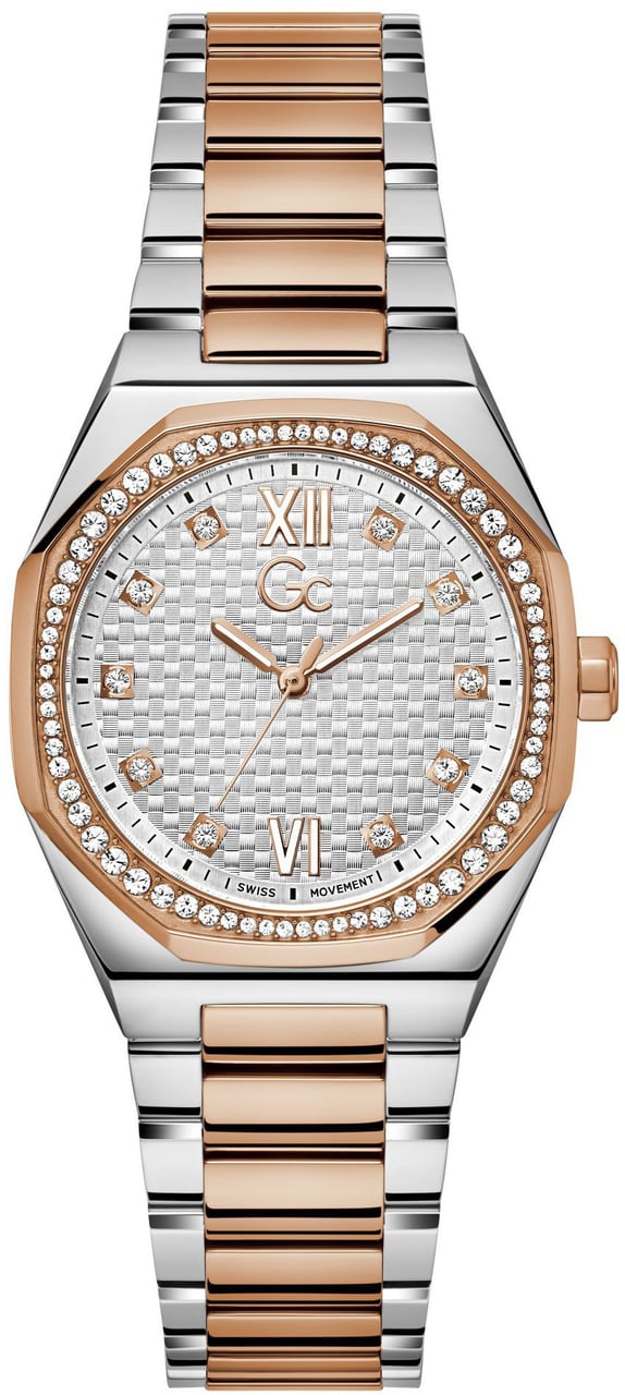 Guess Gc Z25001L1MF Coussin Sleek Lady dameshorloge Wit