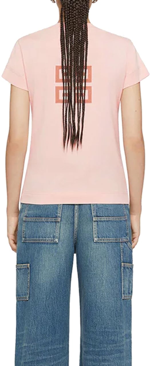 Givenchy Tshirt Short Sleeves Pink Roze