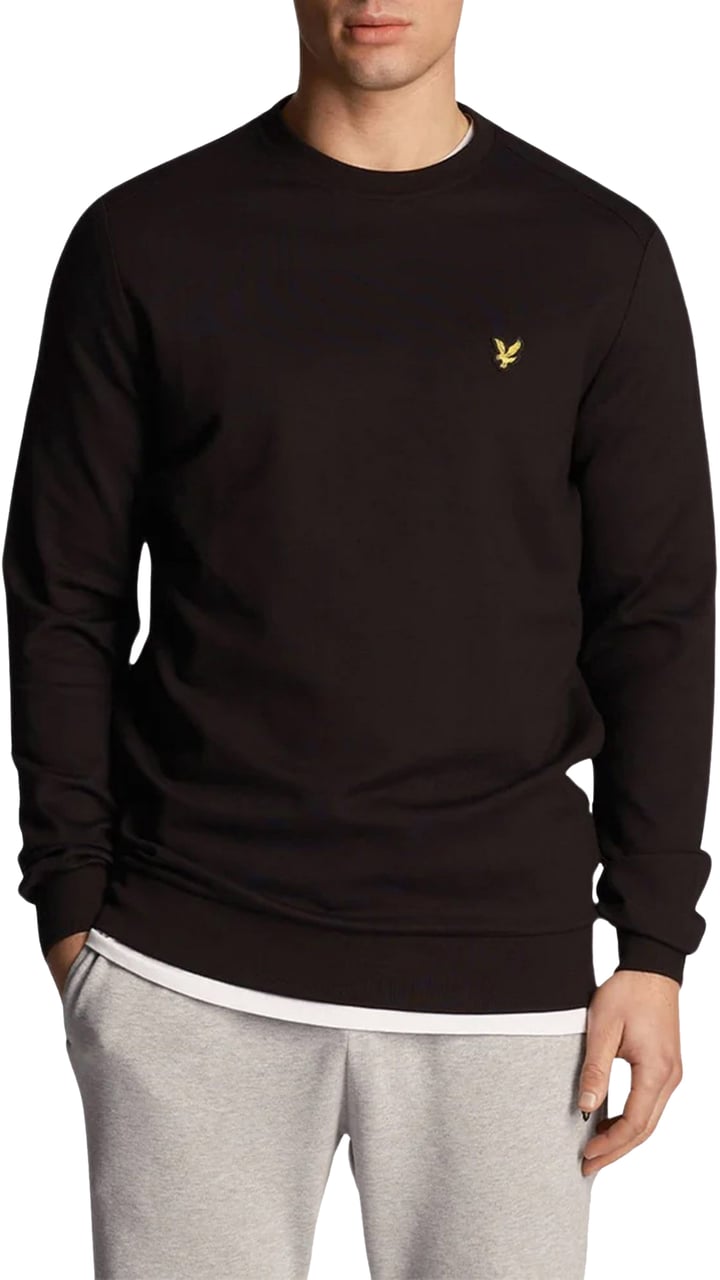 Lyle & Scott Crew Neck Fly Fleece Zwart