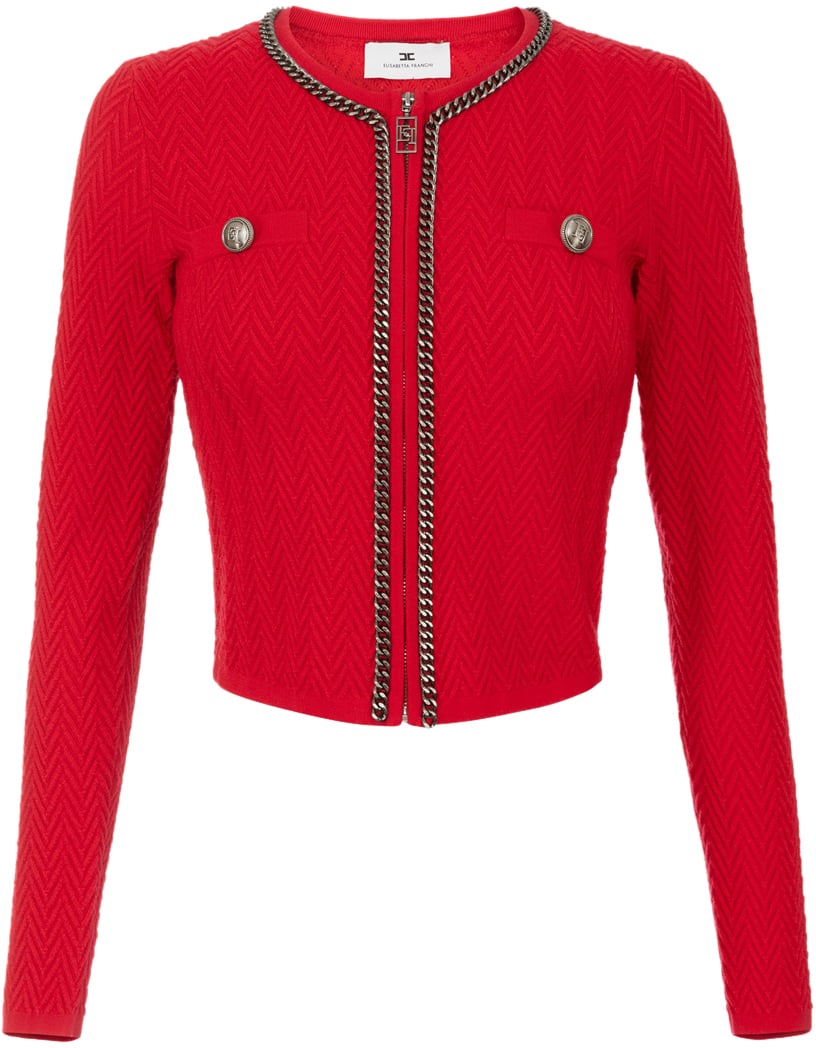 Elisabetta Franchi Sweaters Red Rood