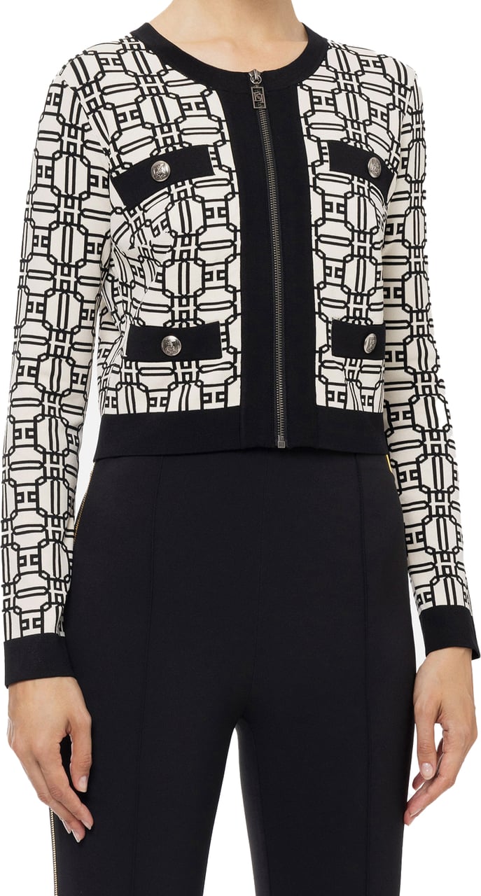 Elisabetta Franchi Sweaters Burronero Zwart