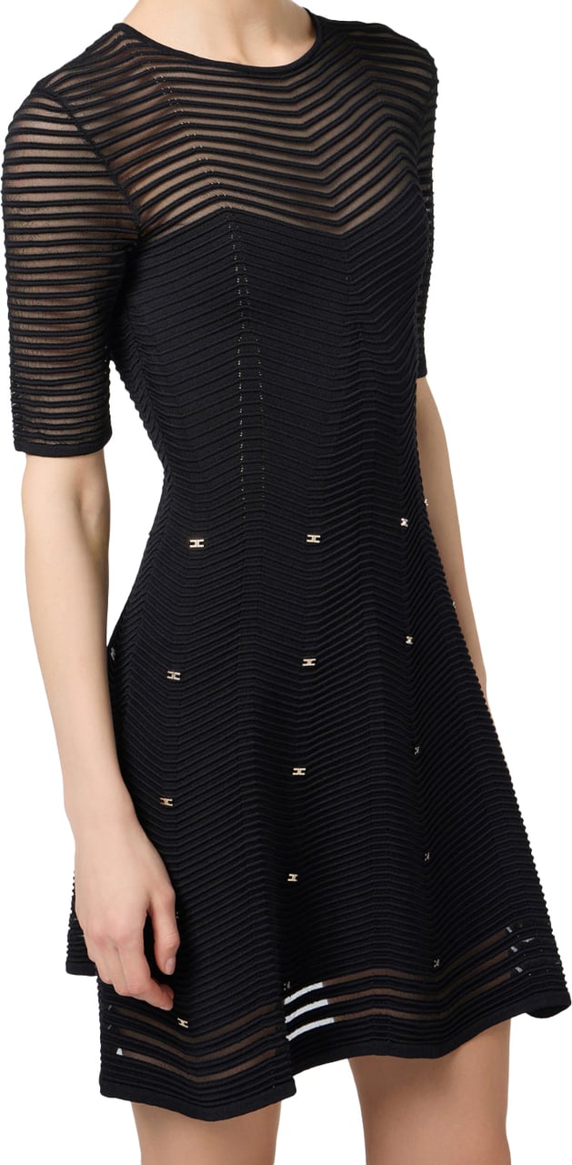 Elisabetta Franchi Dresses Black Zwart