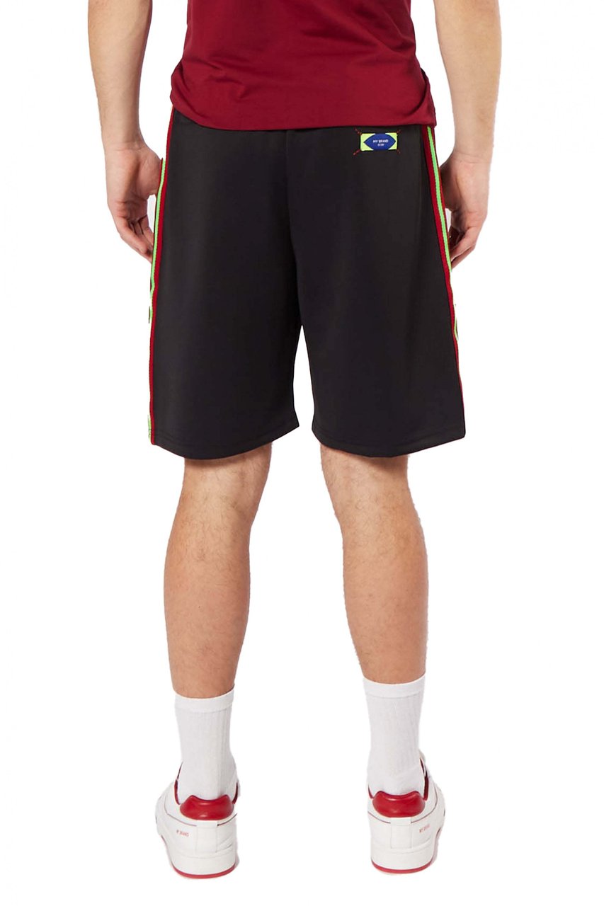 My Brand MB GREEN TAPING SHORT | BLACK Zwart