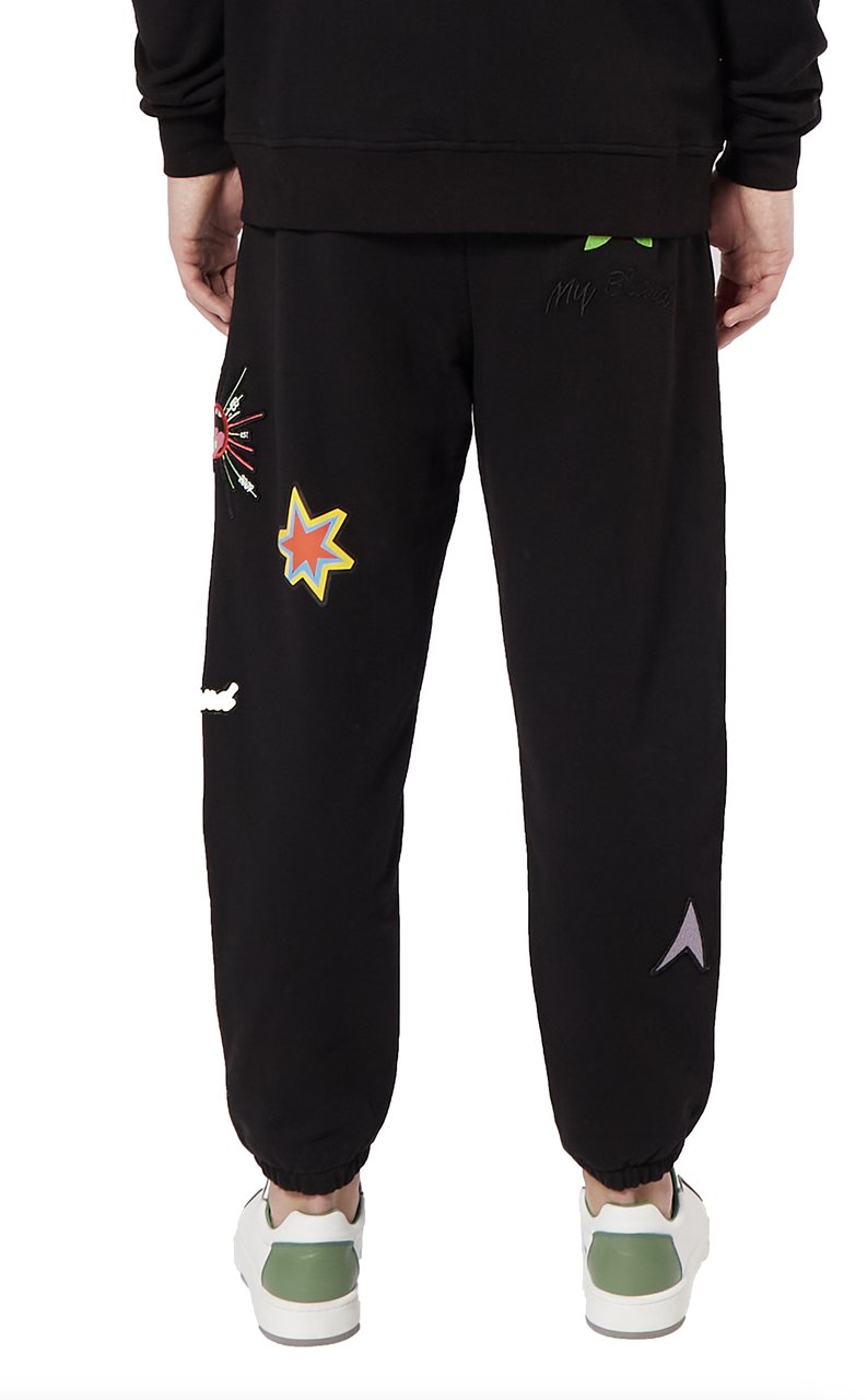 My Brand MB FUNKY PATCHES JOGGING | BLACK Zwart