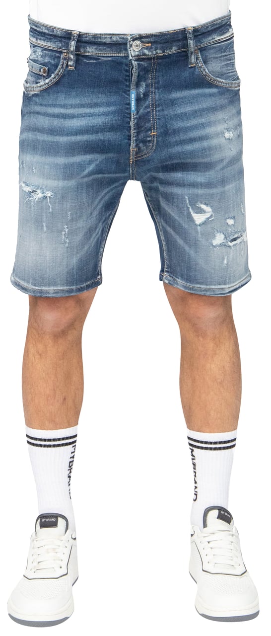My Brand Blue Ripped Rebel Shorts | DENIM Blauw