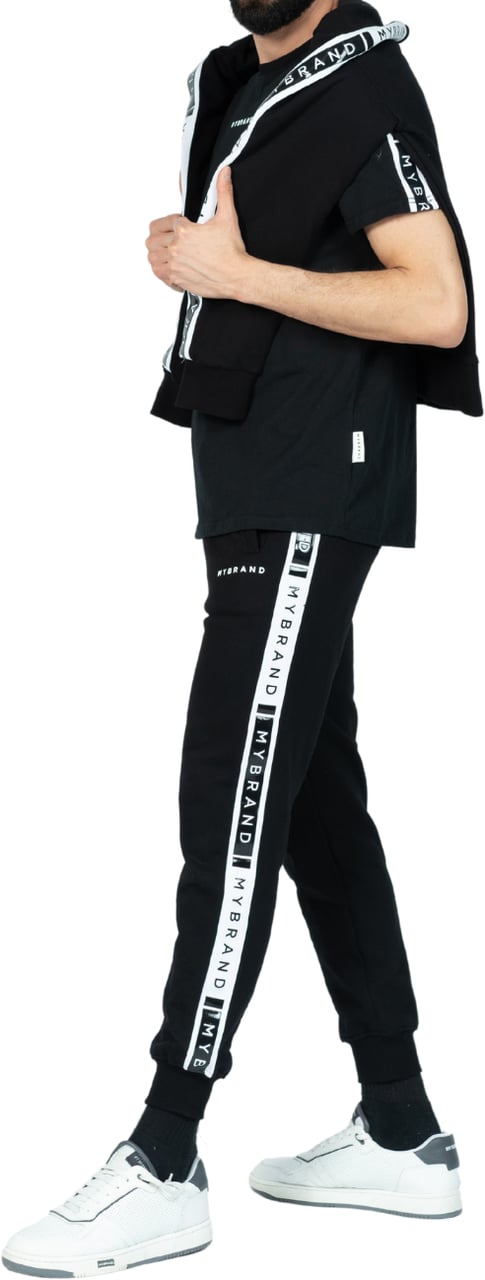 My Brand MB CONTRAST TAPING SWEATER BLACK | BLACK Zwart