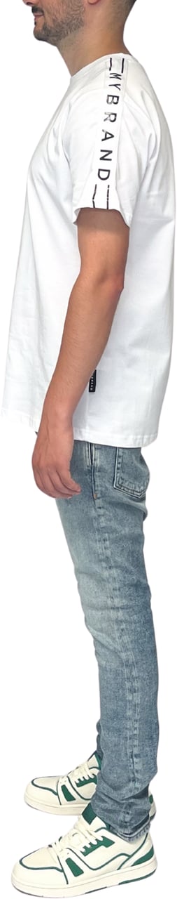 My Brand MB TAPING SHIRT WHITE BLACK | WHITE Wit