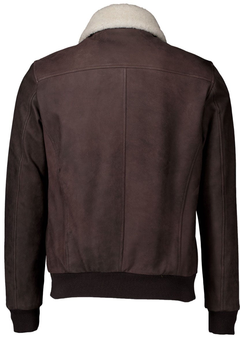 Barba Napoli Barba Napoli 43710 Leren Jassen Donkerbruin Jackie Bruin