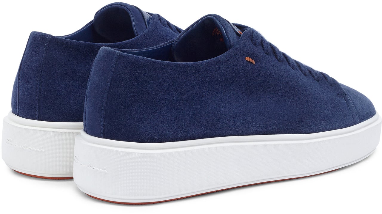 Santoni Women’s suede sneaker Wit