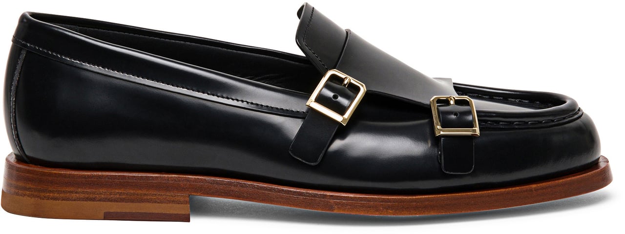 Santoni Women’s leather loafer Wit