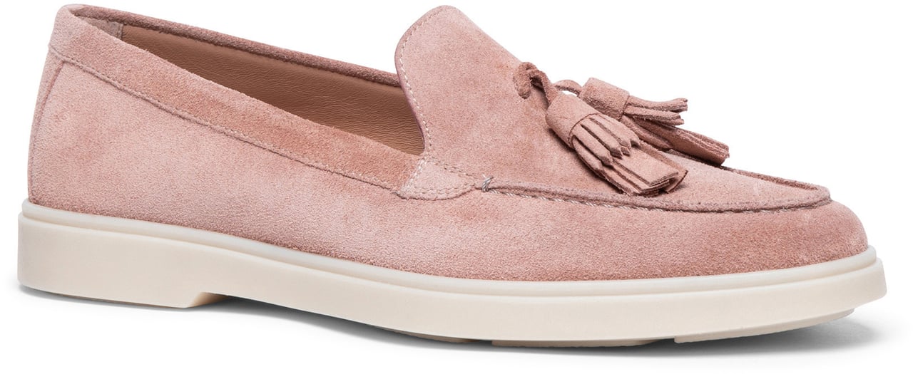 Santoni Dames Feudal Loafer Powder Roze