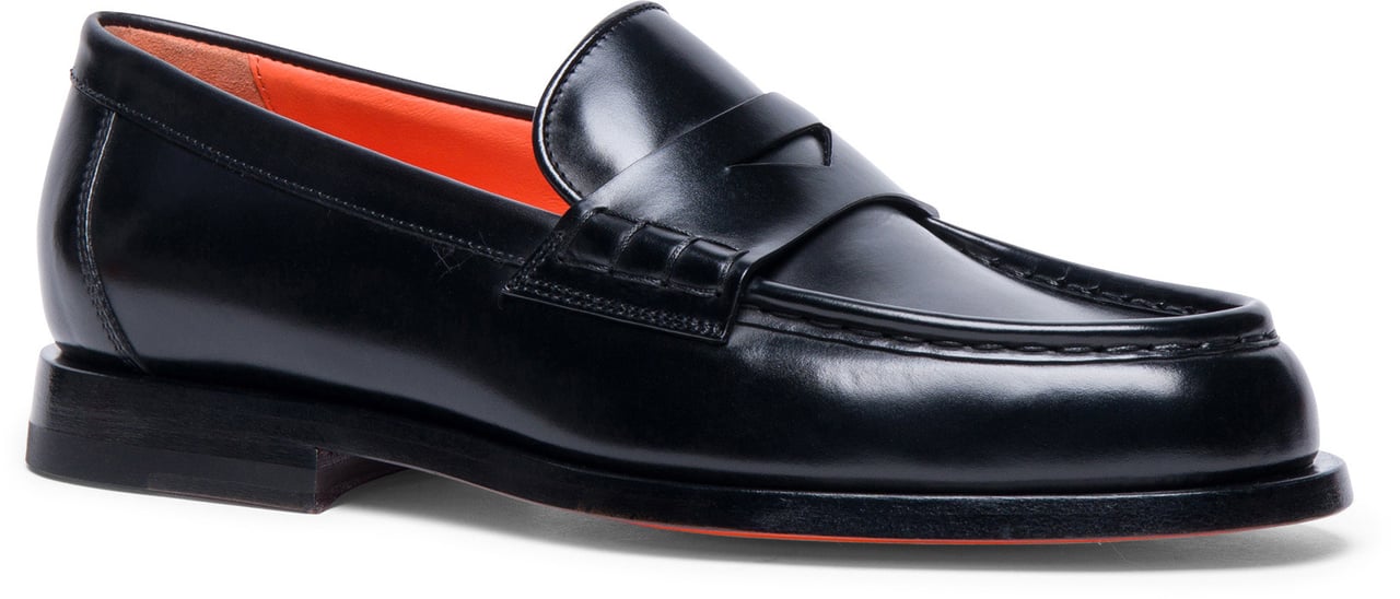 Santoni Women’s leather loafer Wit