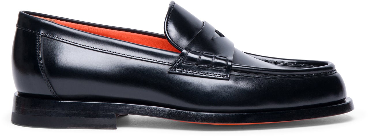 Santoni Women’s leather loafer Wit