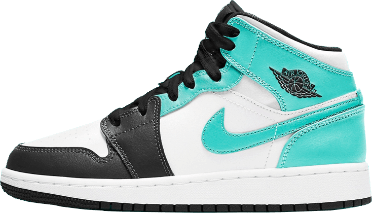 Nike Air Jordan 1 Mid Igloo Island Green Divers