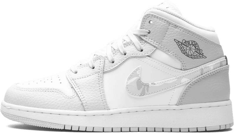 Nike Jordan 1 Mid SE Swoosh Logo Grey Camo Divers