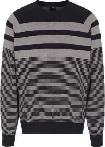 Armani Exchange Sweaters Blu Navygrigio Blauw