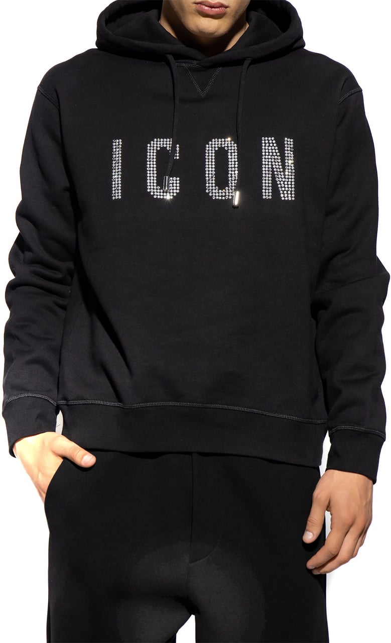 Dsquared2 Cool Fit Black Hoodie Black Zwart