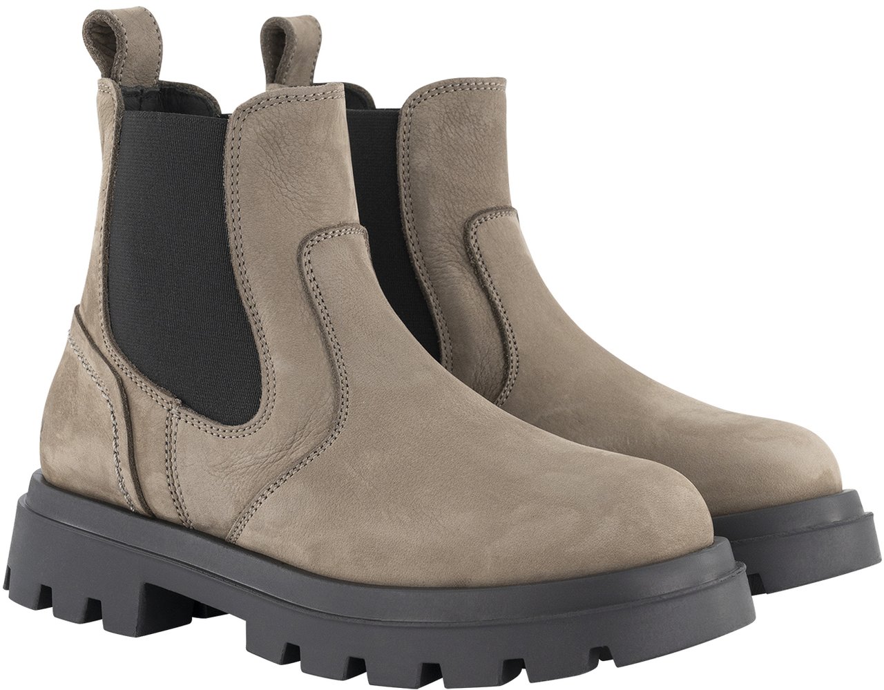 Dsquared2 Ankle Boots Elastic Side Beige