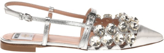 Moschino Sandals Silver Zilver