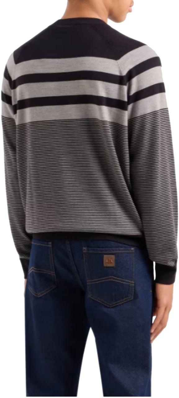 Armani Exchange Sweaters Blu Navygrigio Blauw